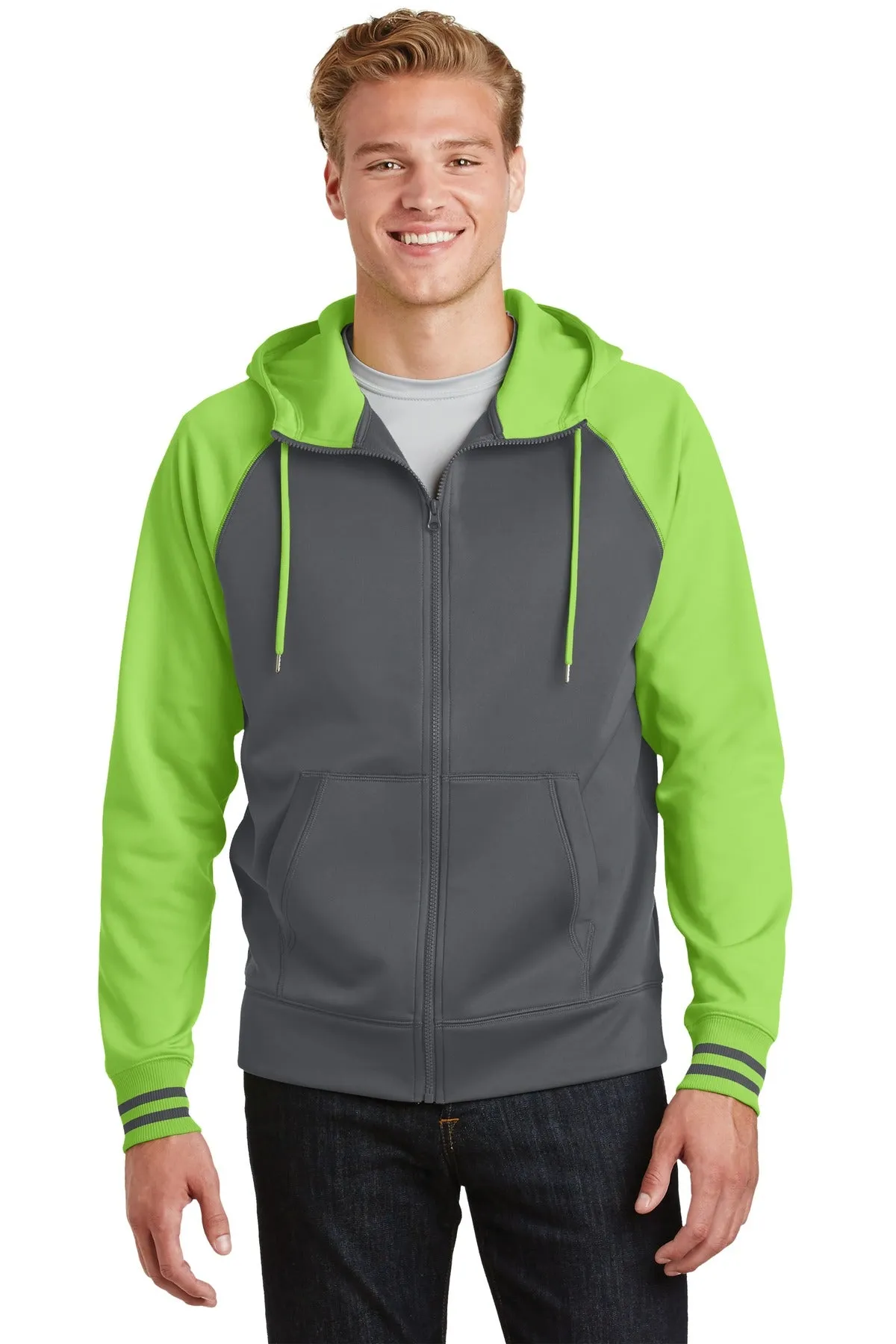 Sport-Tek® Sport-Wick® Varsity Fleece Full-Zip Hooded Jacket. ST236