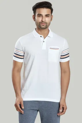 Stripe Jersey Polo