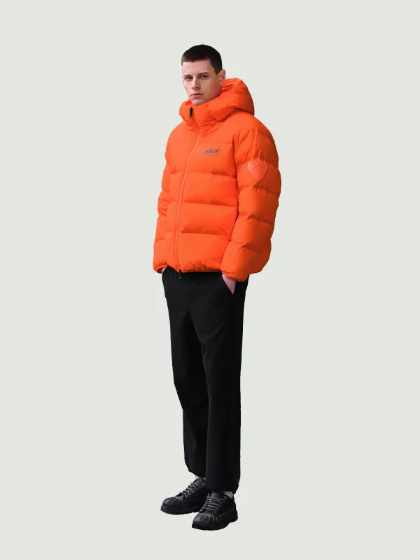 TANBOER Hooded Short Puffer Down Jacket Men's Warm Coat