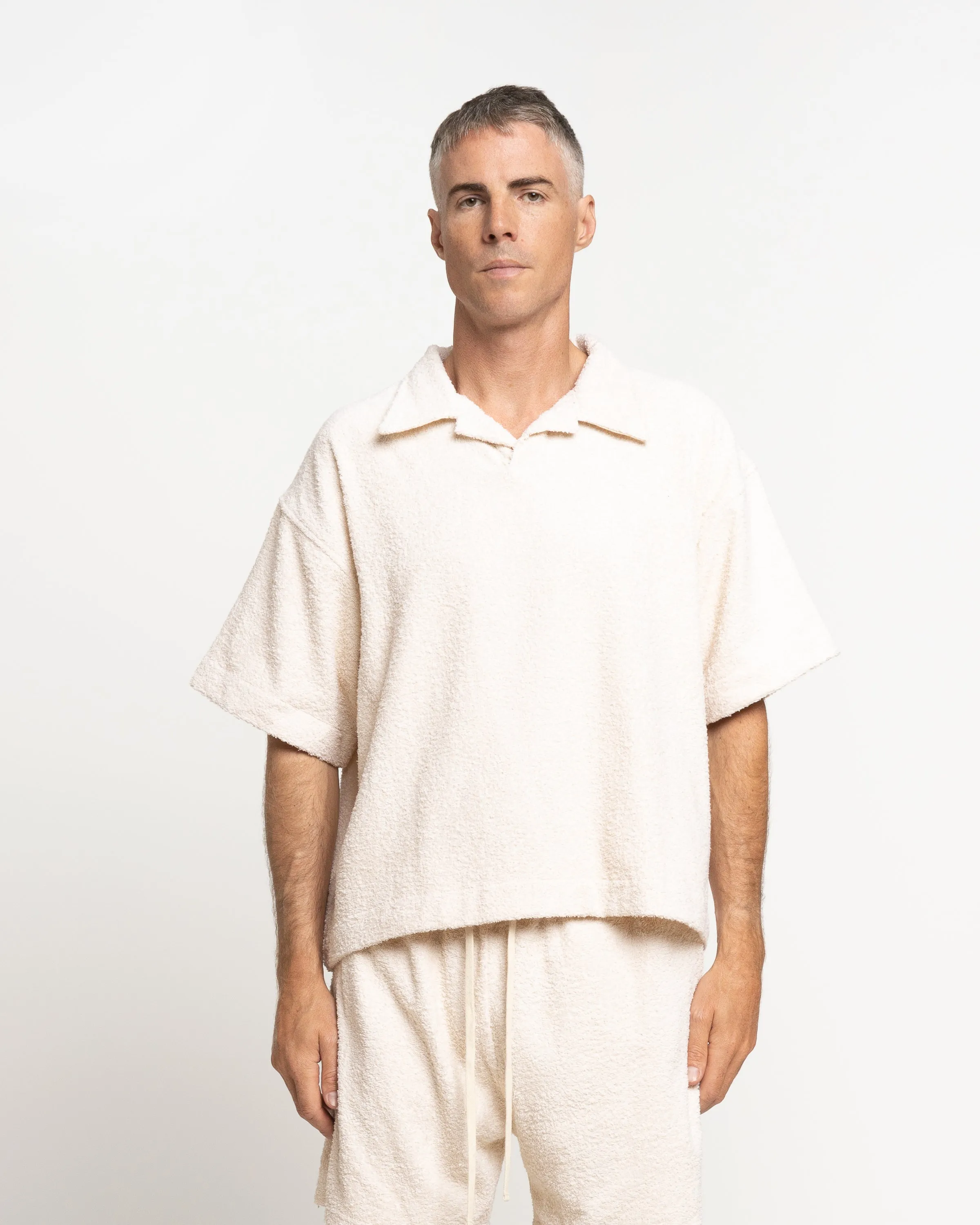 Terry Lecce Polo in Cream