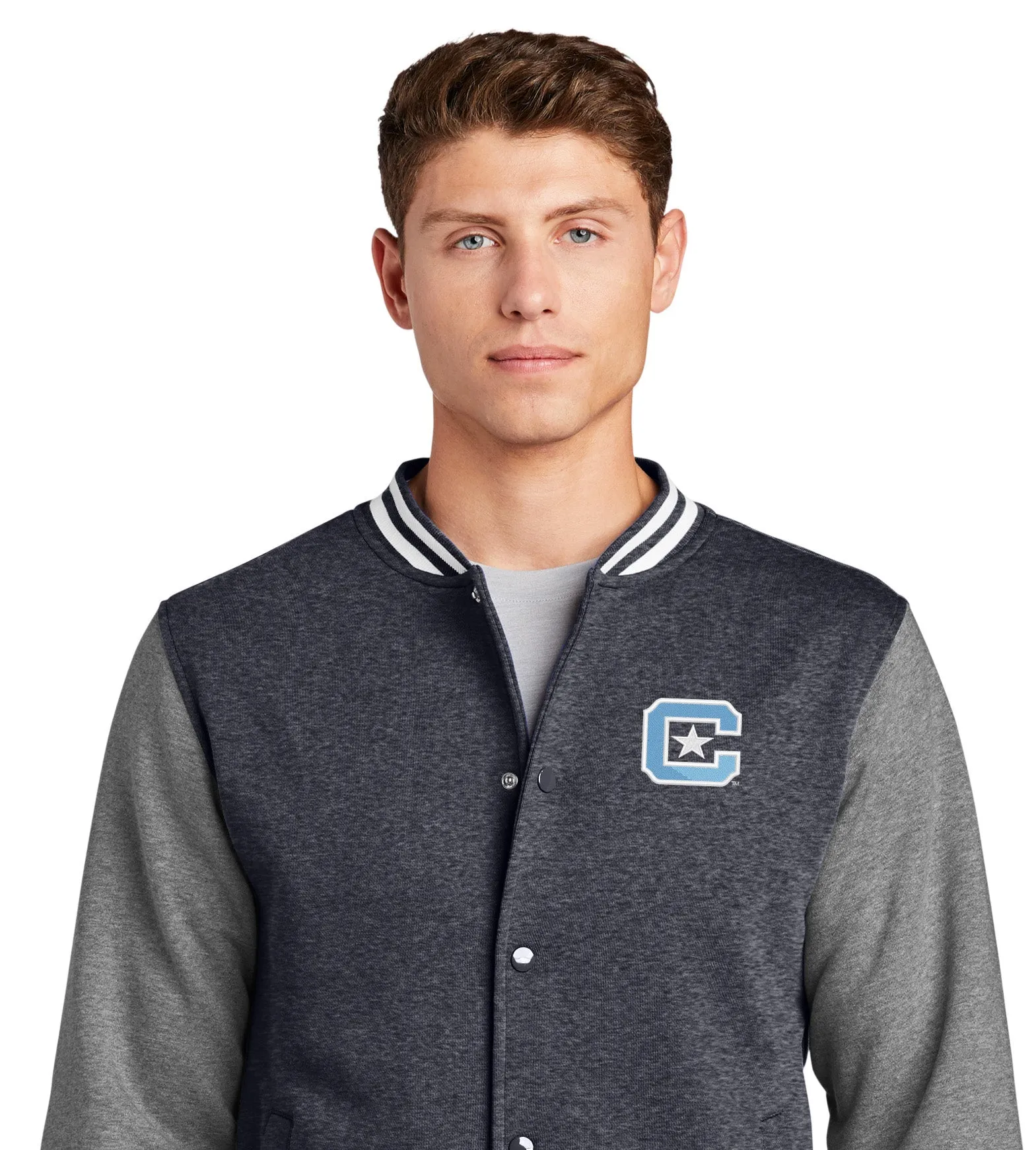 The Citadel, Block C logo Fleece Letterman Jacket