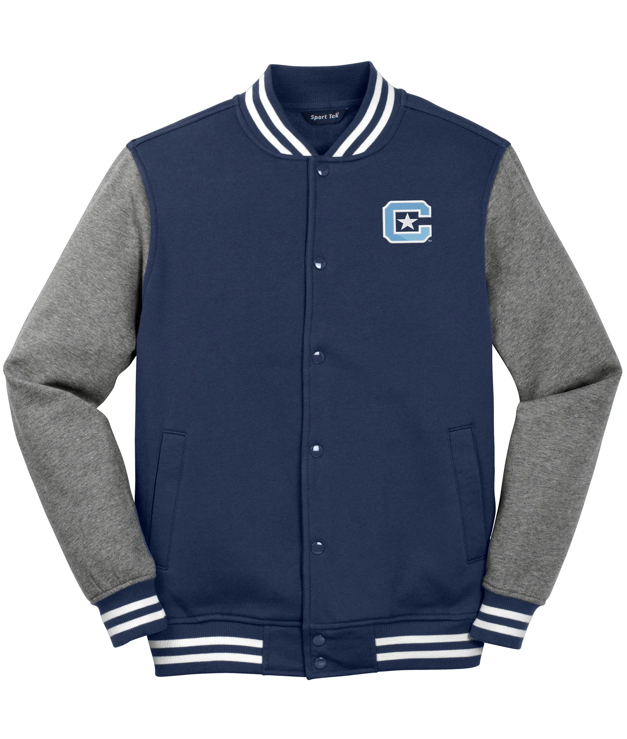 The Citadel, Block C logo Fleece Letterman Jacket