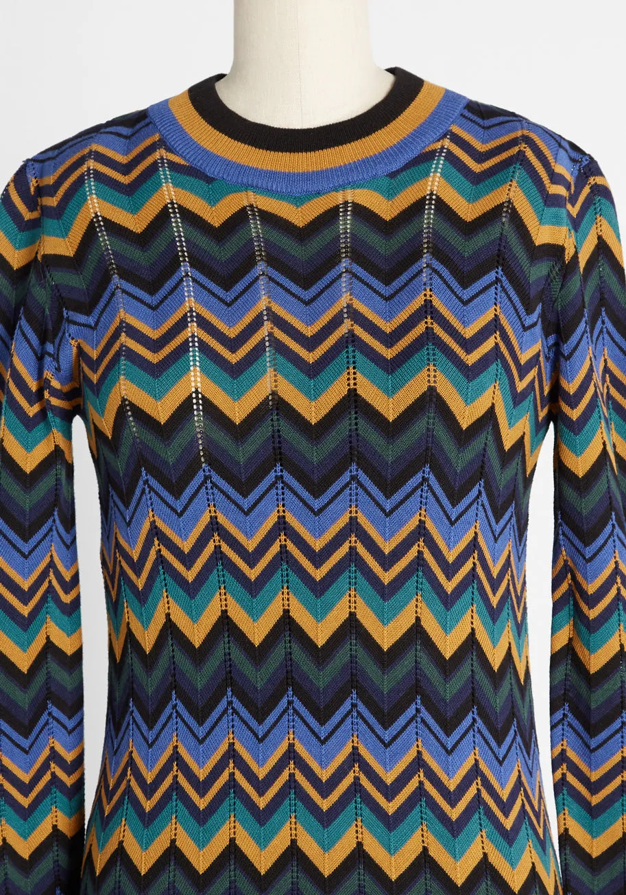 The Zig to My Zag Sweater Dress