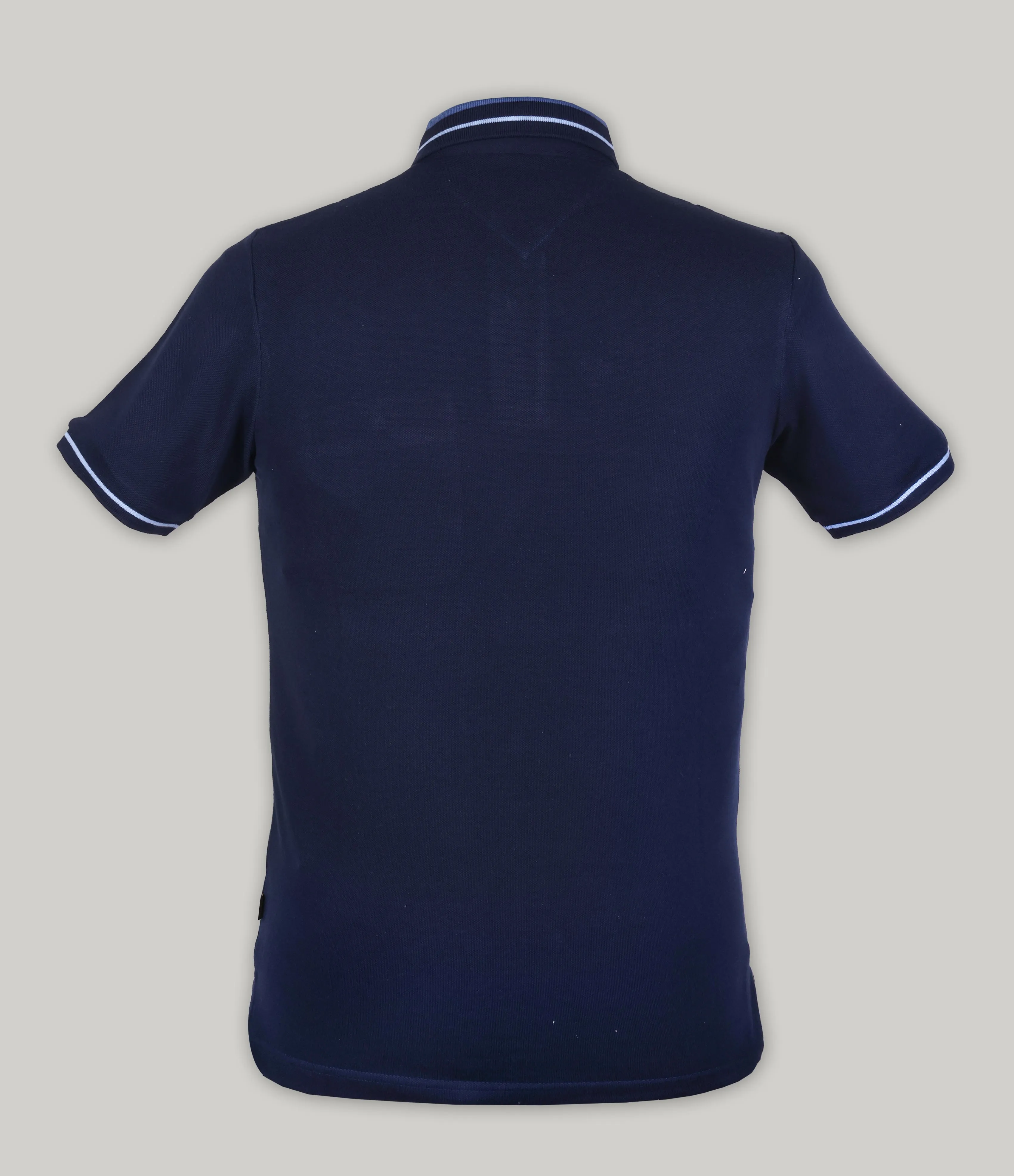 Tipped Collar Solid Polo