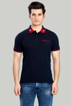 Tipped Collar Solid Polo