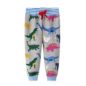 Toddler Boy's Dinosaur Print Pants