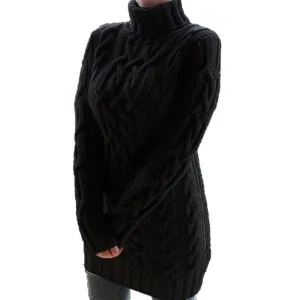 Trendy Knitted Slim Fit Sweater  Dress