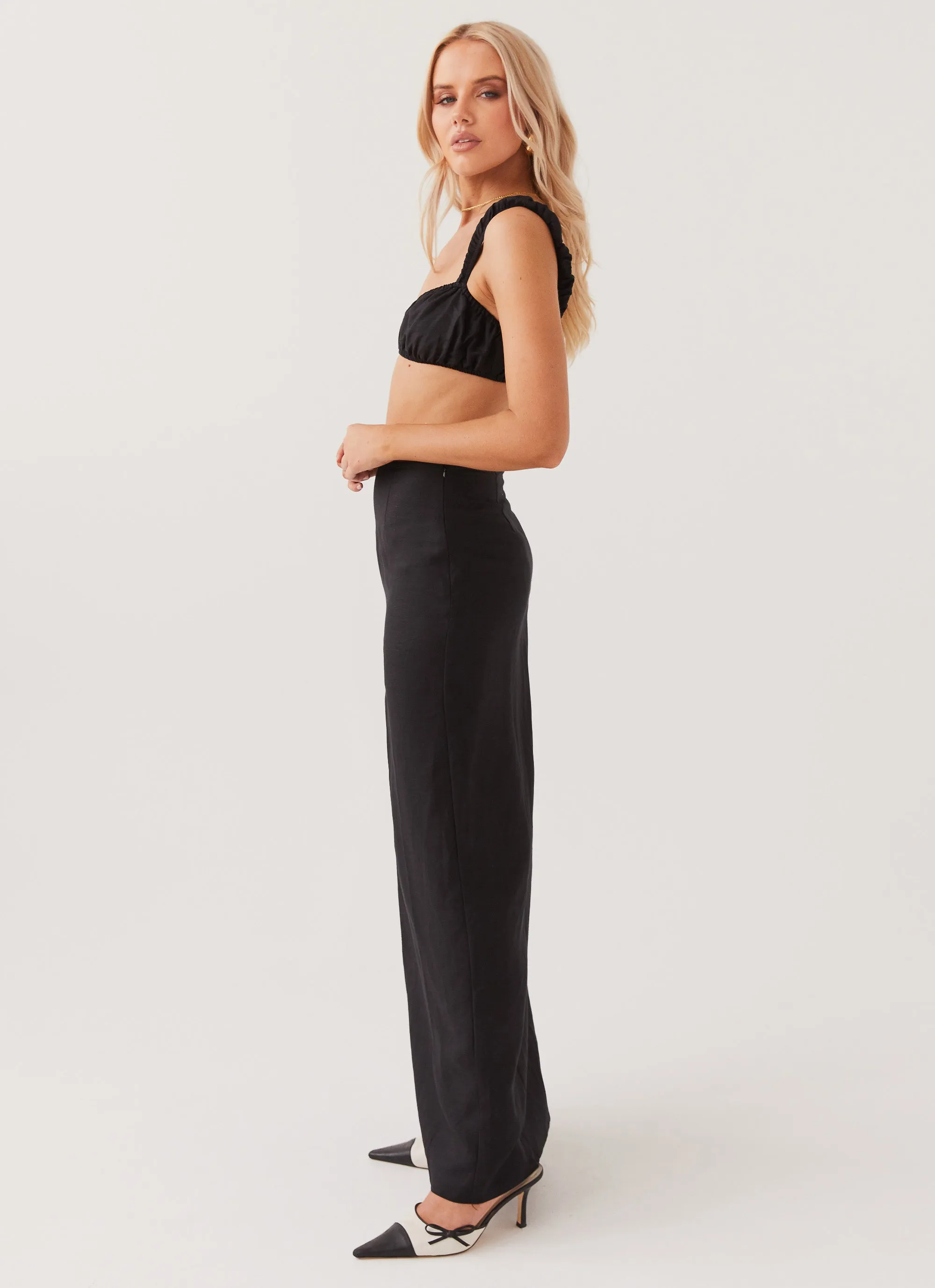 Valencia Villa Maxi Skirt - Black