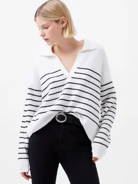 Vhari Collar Longsleeve Stripe Sweater