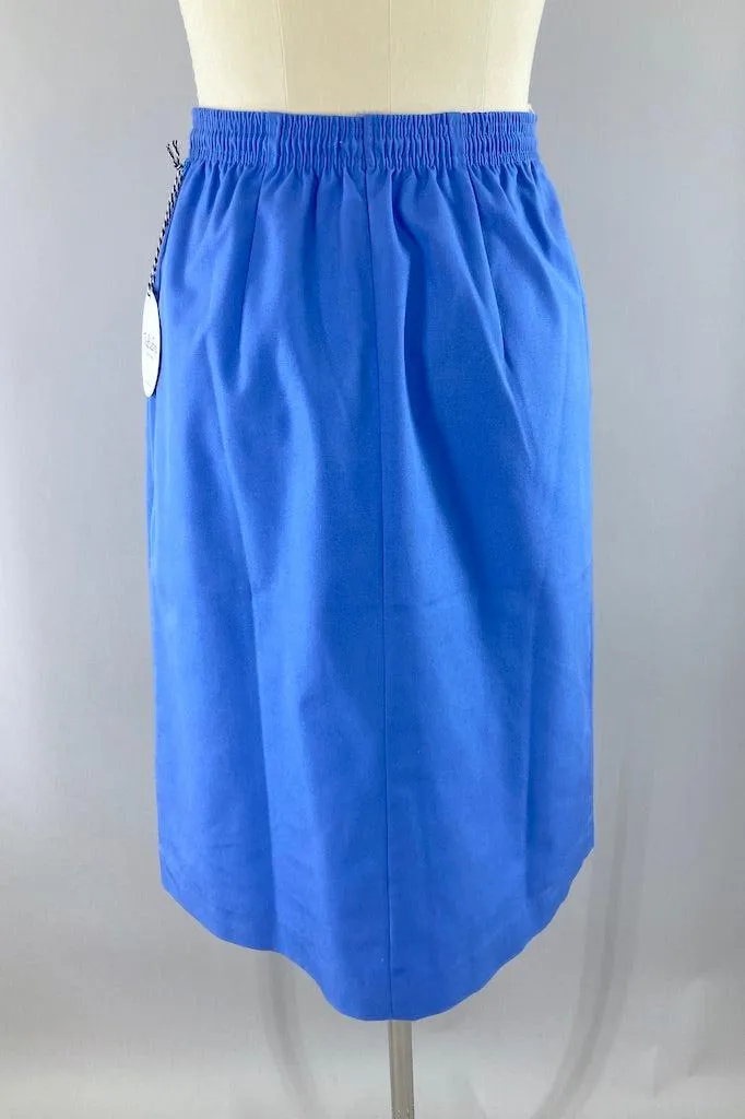 Vintage 1980s Blue Koret Skirt