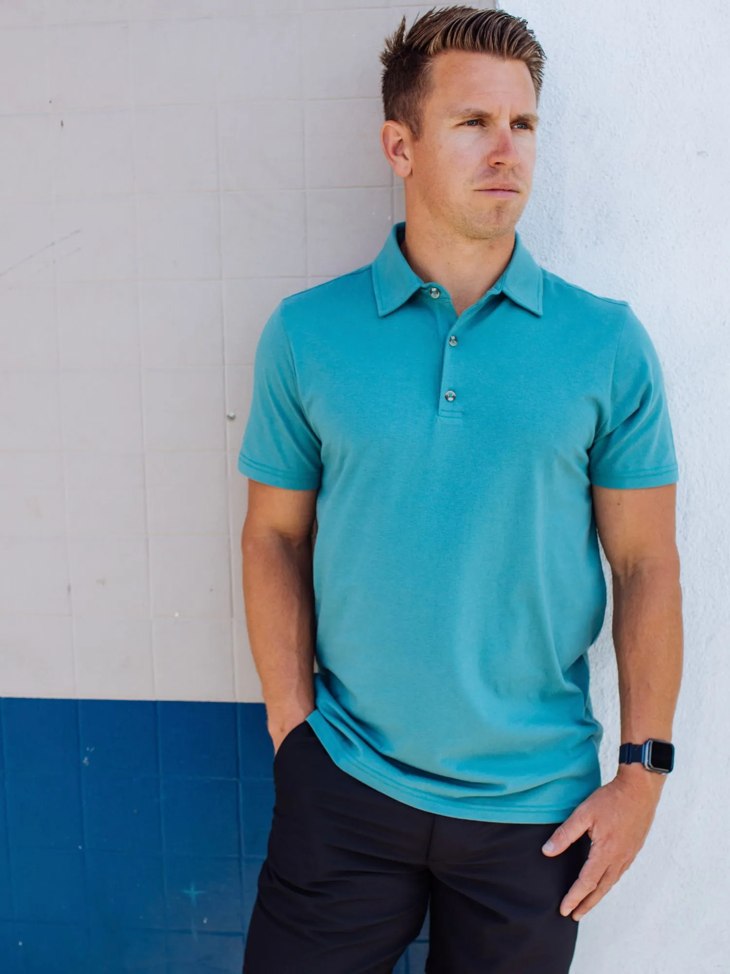 Vintage Blue Torrey Polo