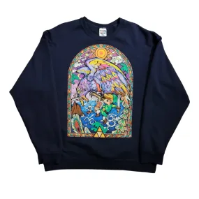 VINTAGE LEGEND OF ZELDA STAINED GLASS SWEATSHIRT