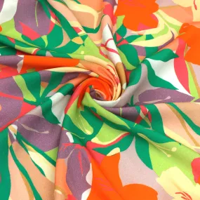 Viscose Lawn - Bright Tropical Flowers - SALE