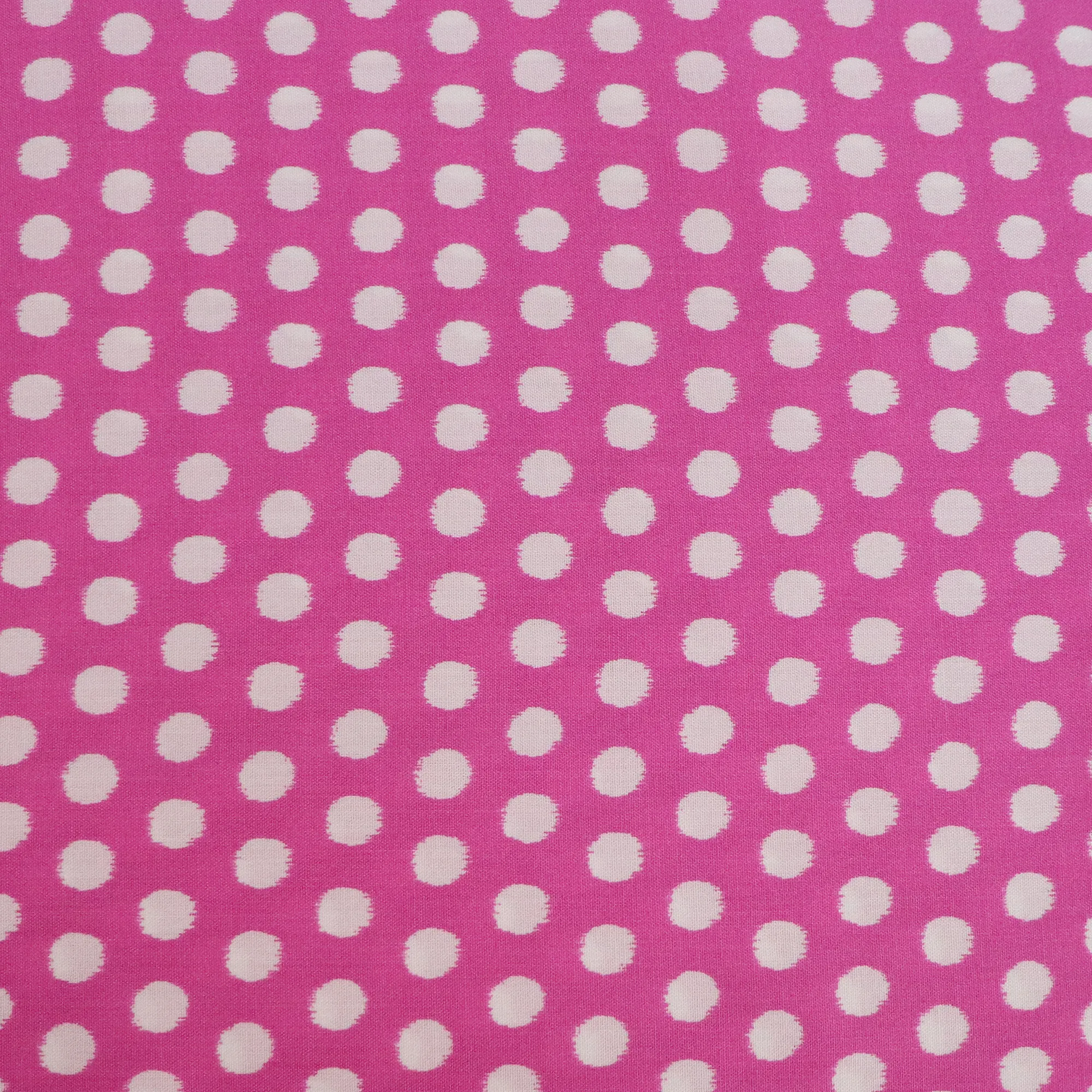 Viscose Lawn - Spots - Pink