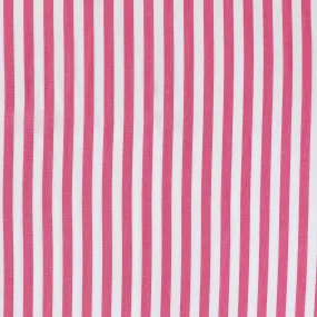 Viscose Lawn - Yarn Dyed Stripe - Pink