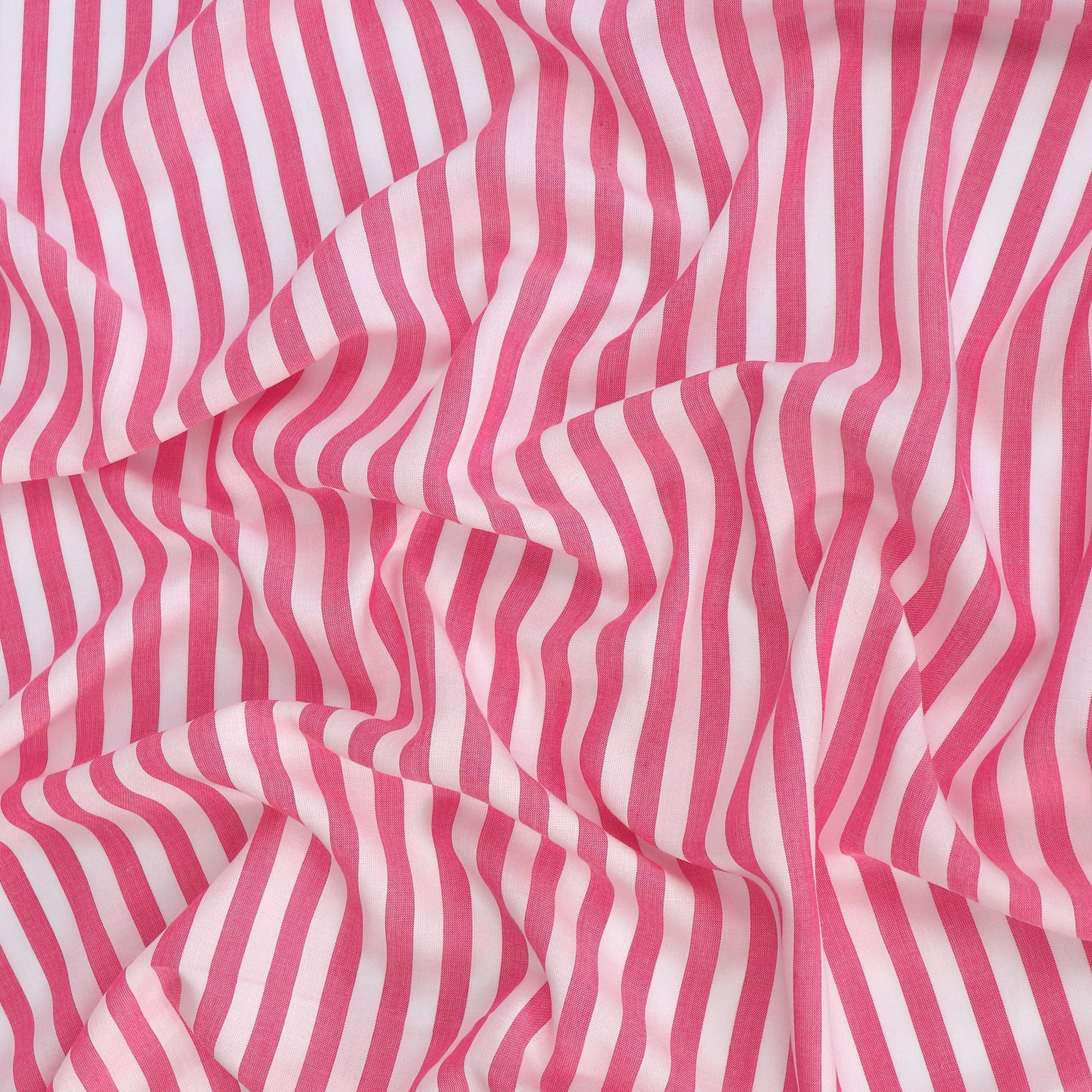 Viscose Lawn - Yarn Dyed Stripe - Pink