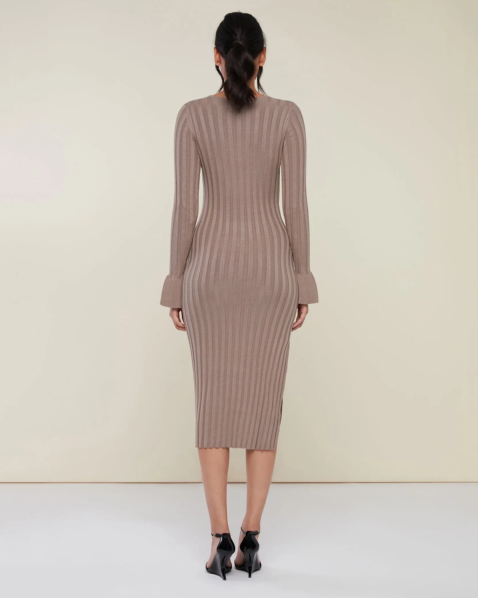 Wide Rib Sweater Dress