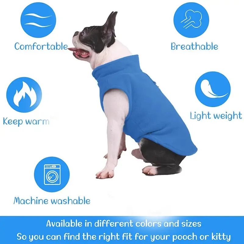 Winter Fleece Pet Dog Clothes for Comfort and Style for Furry Friends Jacket for Puppy