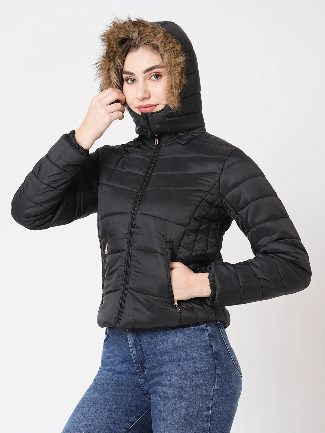 Women Hooded Puffer Jacket