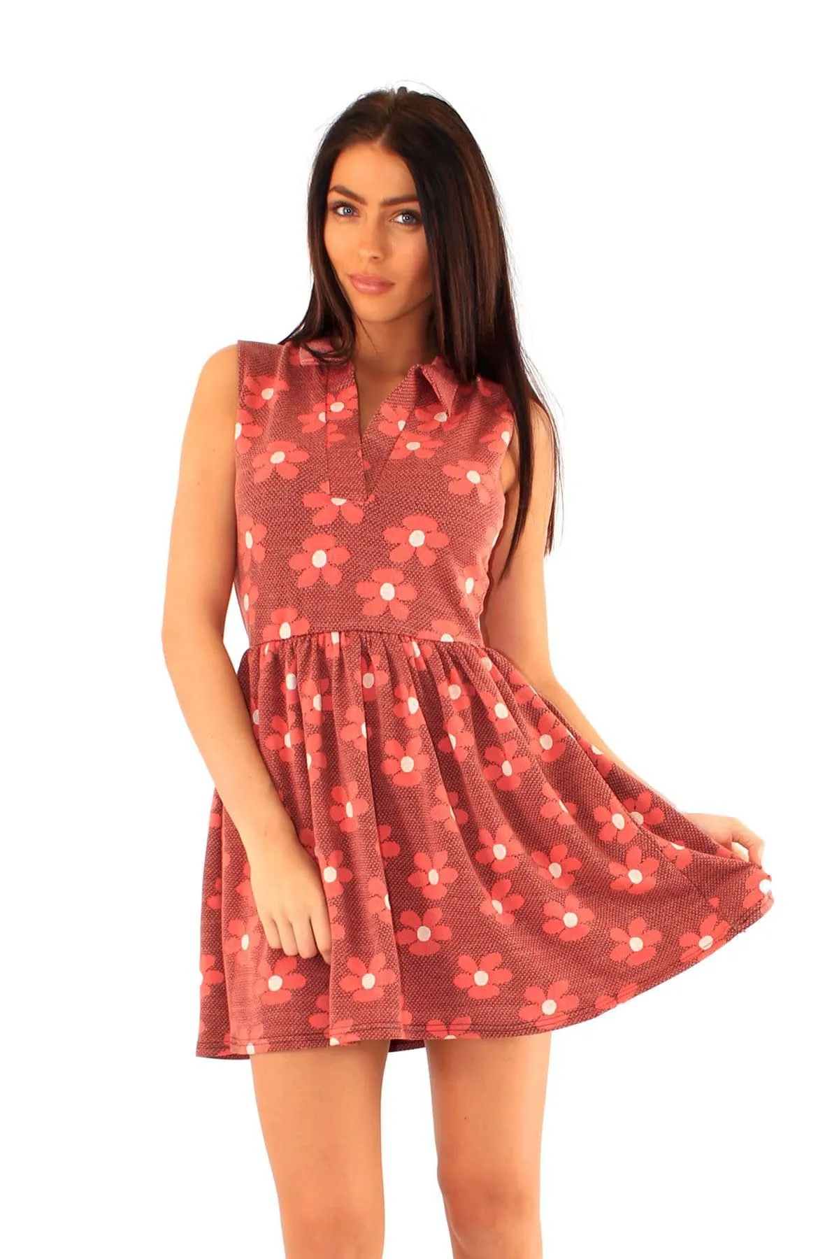 Womens Floral Tory Midi Dress