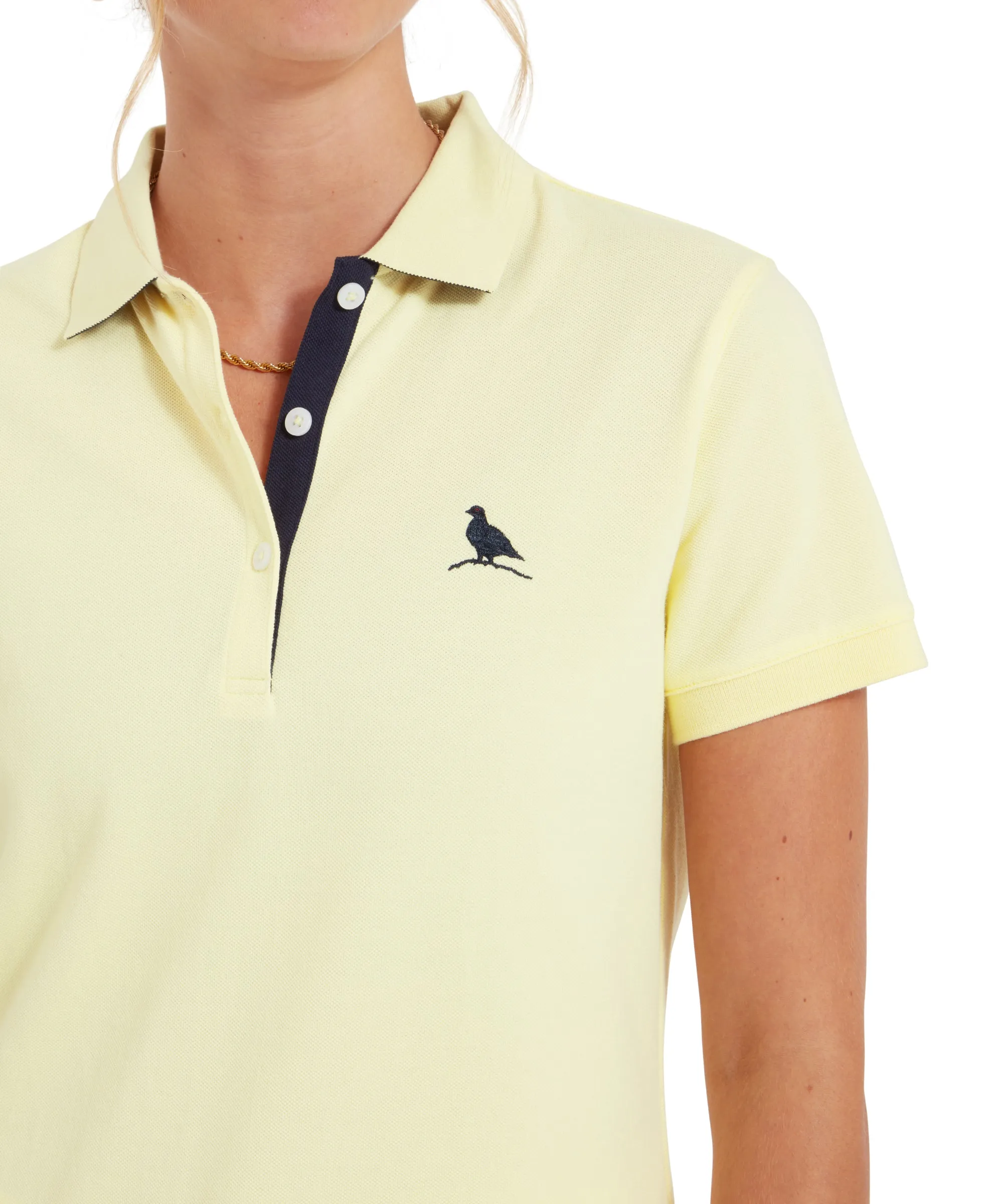 Women's St Ives Polo Shirt - Pale Lemon