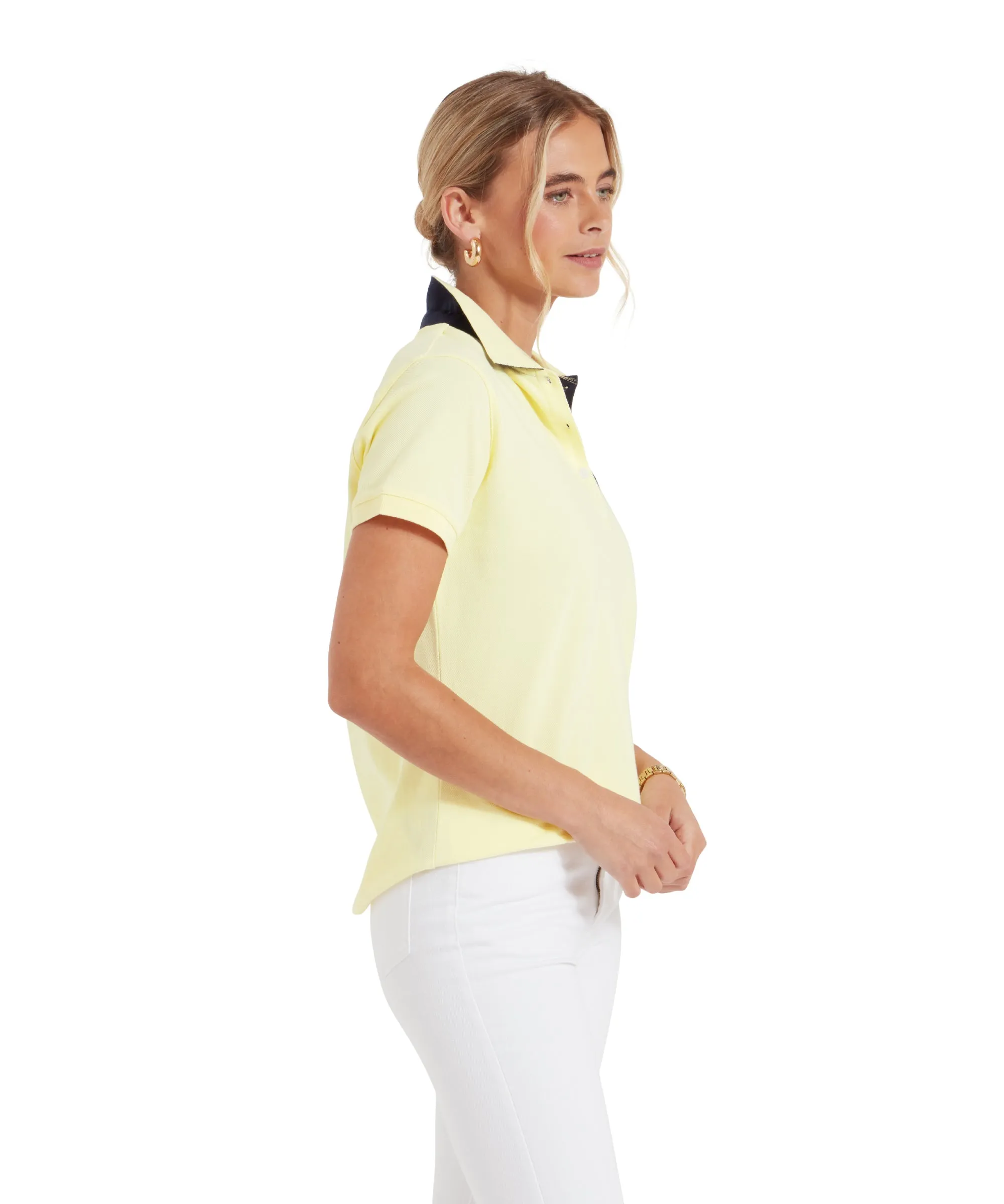 Women's St Ives Polo Shirt - Pale Lemon