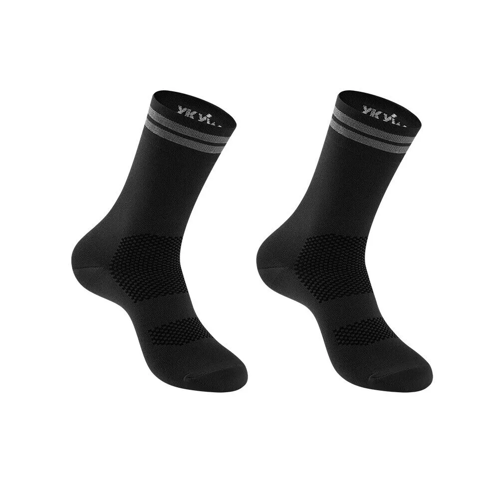 YKYW Cycling Running Professional Sport Socks Antimicrobial Reflective 3 Colors