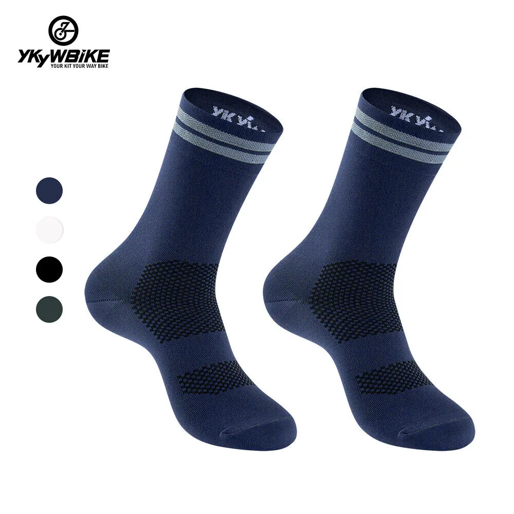 YKYW Cycling Running Professional Sport Socks Antimicrobial Reflective 3 Colors