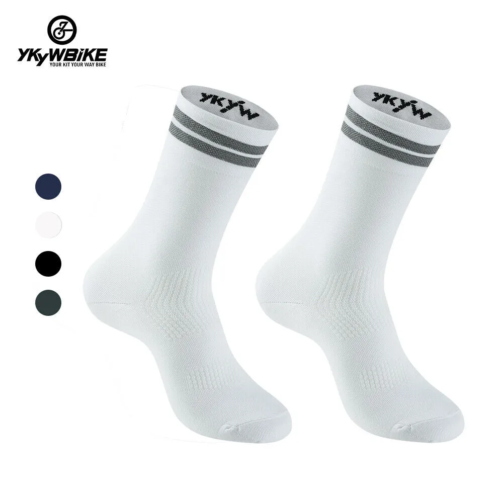 YKYW Cycling Running Professional Sport Socks Antimicrobial Reflective 3 Colors